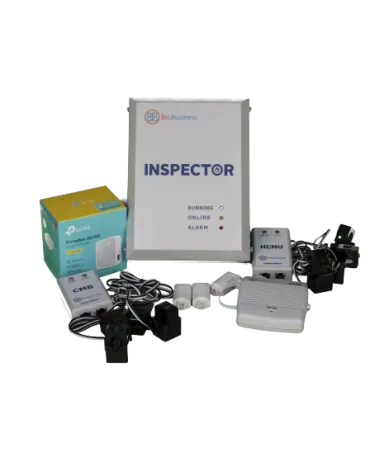 BioBusiness Inspector monitoring device with sensor network components.